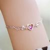 Pulsera para amantes de los ángeles para mujer, pulsera chapada en plata, versión coreana para novia, joyería para la mano, pulsera de amor, venta al por mayor de fábrica