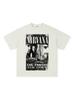 Camiseta de manga corta retro americana para hombre, de verano, de algodón grueso, de marca de moda, de media manga, para niño.