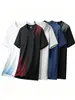 Camiseta de manga corta para hombre de comercio exterior transfronterizo, camiseta fresca de seda helada de secado rápido, camiseta deportiva de manga corta pullover para correr de verano para jóvenes