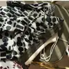 Falda Midi de Corte Recto con Abertura, Estampado Digital Bicolor de Doble Cara, Mezcla de Lyocell y Lino para Mujer, Verano S0521Y