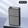 Isqueiro à Prova de Vento com Fio de Tungstênio, Capacidade para 20 Cigarros, Porta-Cigarros Grande Portátil com Tampa Flip-Top, Resistente à Pressão, à Prova de Umidade, Caixa de Cigarros com Controle de Fumaça
