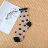 Calcetines de dibujos animados primavera y verano primavera y verano boca profunda calcetines de cristal transparente calcetines invisibles para mujer venta al por mayor de fábrica