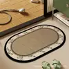Tapete de Chão para Banheiro Terra de Diatomáceas Absorvente de Água Secagem Rápida Almofada para Pés Antiderrapante Novo Estilo Banheiro Fácil de Limpar Tapete de Banheiro Doméstico