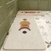 Alfombrilla de cocina estilo wabi-sabi japonés, alfombrilla absorbente de agua y aceite para uso doméstico, tira larga, resistente a la suciedad, fácil de limpiar, alfombrilla de suelo tejida de cáñamo