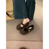 Zapatos Mary Jane Franceses para Mujer 2026 Otoño e Invierno Nuevo Estilo Zapatos de Mujer Modernos, Delicados y Versátiles Birkenstock Velcro Zapatos Peludos