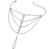 Moda Europeia e Americana 2025 Pulseira de Dedo Integrada com Pedras Brancas Strass Multicamadas Design de Nicho Pulseira da Moda para Mulheres