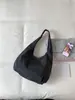 Bolso de Estilo Relajado para Mujer, Nuevo Bolso de Hombro Casual de Gran Capacidad para el Trabajo, Bolso de Hombro de Nailon de Color Sólido Simple Estilo Coreano