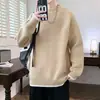 Venta Caliente Transfronteriza Outlet de Fábrica Suéter Casual de Cuello Redondo Otoño e Invierno Nuevo Suéter Básico talla extra Suéter Holgado