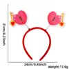 Decoraciones para Fiesta de Solteros del Día de San Valentín Europeo y Americano Diadema de Corazón de Amor Accesorios para Fotos Diadema Xoxo Accesorios para la Cabeza