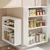 Prateleira de armazenamento para cozinha, organizador de temperos, armário de armazenamento multifuncional de parede, um item essencial para o armazenamento doméstico