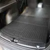 Adecuado para alfombrillas de pedal de aleación de aluminio para Tesla, Versión actualizada de la alfombrilla del maletero del Modelo Y, Alfombrillas para el maletero delantero y trasero, Moldeo por inyección TPE
