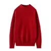 Suéter de Tricô Cashmere com Listras nas Axilas Outono Inverno Novo Feminino Gola Semi-alta Curto na Frente Longo nas Costas Manga Longa Camisa Base Dividida Emagrecedor