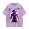 Camiseta de manga corta para hombre y mujer, informal, de verano, combinable, de marca, holgada, con estampado digital de anime retro antiguo, para hombre y mujer.