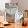 Sacos de Chá com Selagem de Oito Lados, Bolsas Stand-Up, Embalagem de Bolo de Chá Vermelho e Branco, Impressão de Logo, Sacos Auto-Selantes de Folha de Alumínio, Sacos Selados, Em Estoque