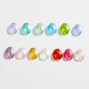 Han Yu borde esmalte de color lámina de plata pétalos de amor 13*16MM material antiguo DIY accesorios de joyería de esmalte de color venta al por mayor