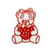 Nuevo Parche de Tela Rosa de Fresa Oso de Peluche Lindo Helado Botella de Leche Bordado por Computadora Parche Decorativo para Ropa Parche