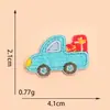 Nueva Serie de Dibujos Animados Mini Pegatinas de Tela Bordado DIY Accesorios de Ropa Decoración Mochila Escolar Infantil Decorativa Estilo Pegamento Caliente