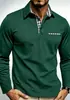 Comercio Exterior Transfronterizo para Hombre Nuevo Primavera y Otoño Nuevo Color Liso Casual de Negocios Manga Larga