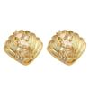 Pendientes de flores tridimensionales retro franceses para mujer, de alta gama, con circonitas de estilo industrial pesado, elegantes y de lujo, con un toque distintivo de nicho.