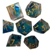 Resina de Arena Líquida Mesa de Juego Dnd Dungeons & Dragons Coc Juego de Rol Trpg Cthulhu Dados de Epoxi Vaso para Dados Mesa