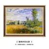 Pinturas decorativas para sala de estar, arte de pared para pasillo, pinturas mundialmente famosas de Monet, pinturas al óleo texturizadas pintadas a mano, murales de pared de fondo para restaurantes de estilo europeo