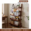 Estante para flores de balcón de madera maciza, estante de almacenamiento de varios niveles, estante de exhibición trapezoidal de pie/montado en la pared, pieza decorativa