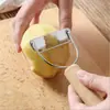 Cuchillo Pelador con Mango de Madera Engrosado, Pelador de Frutas, Rebanador de Melón, Rallador, Triturador, Uso en Fábricas y Restaurantes