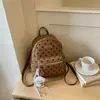 Nova mochila de bolinhas para mulheres, estilo nicho, versátil, leve, grande capacidade, mochila para o dia a dia, mochila escolar fashion, novo modelo