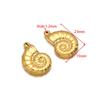 Colgante de cangrejo pez de acero inoxidable chapado en oro europeo y americano, colgante de animal para suéter, accesorios de moda para pulsera y collar DIY al por mayor