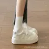 Zapatos Dexun para mujer, zapatillas casuales versátiles para estudiantes, nuevas zapatillas de pan dopamina primavera 2026, zapatos blancos de suela gruesa