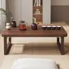 Mesa plegable pequeña para mirador, mesa tatami de madera maciza para uso doméstico, mesa de centro pequeña, mesa baja para estudiar en la cama, mesa para mirador