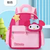 Mochila Deportiva Femenina Lindo Panda Rojo Mochila Infantil Pequeña Princesa Tarjeta Jardín de Infancia Grados 1-3 Bolso Escolar