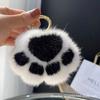 Lindo Colgante de Peluche con Forma de Garra de Gato para Bolso, Colgante de Felpa con Forma de Pata para Bolso, Llavero para Coche con Pelo de Visón Imitación y Garra de Gato
