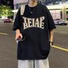 Camiseta de manga curta TBE verão terno masculino marca de moda conjunto de roupa masculina americana com jeans casuais bonitos conjunto de duas peças