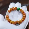 Pulsera de Hueso de Yak de Tíbet con Cuentas de Barril Envoltura de Pulpa Hueso de Yak Viejo Pulsera DIY para Hombres y Mujeres Accesorios Tianzhu Zhagiram