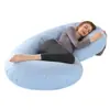 Almohada de Embarazo para Comercio Exterior Transfronterizo, Almohada para Dormir de Lado con Soporte Lumbar, Almohada de Soporte Abdominal en Forma de C, Almohada para Abrazar al Dormir de Lado, Almohada Especial para Dormir, Almohada de Soporte para Embarazo y Lactancia