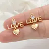 Colgantes de Flor Hueca Chapados en Oro Cobre Accesorios para Joyería DIY Accesorios para Pulseras de Cuentas Collares Materiales Venta al por Mayor