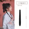 Pieza de Peluca Antiguo Hanfu Pieza de Extensión de Cabello Barba de Maíz Pieza de Fila de Cabello de Ropa Antigua Pieza de Cabello Largo Liso Peluca