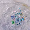 Paquete de material para manicura 2024 primavera y verano nuevo estilo mono mismo estilo hacha Corazón Torcido Cristal K9 diamante flash manicura al por mayor