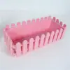 Flor artificial maceta de ingeniería para exteriores protección solar canaleta maceta de canaleta larga maceta de plástico maceta para valla maceta para valla de suculentas