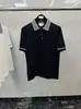 Direto da Fábrica TB Tom Verão Novo Colarinho Tricotado Lapela Manga Curta Simples Casual Confortável Combina com Tudo Camisa Polo