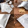 Bolsa autosellable de fondo plano de papel de aluminio puro, engrosada para almacenamiento, bolsa de embalaje sellada, té, bocadillos, cadena, plástico, bolsa sellada, tamaño pequeño en stock