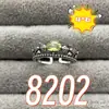 Anillo de olivino natural 4*6M incrustado cristal de corte forma de denier color tesoro vivo libro rojo vivo suministro de fábrica en vivo