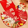 Set de Regalo para Primer Cumpleaños para Niños y Niñas, Accesorios de Tela de Estilo Chino Moderno para la Ceremonia Tradicional de Cumpleaños China