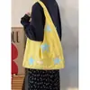 Bolso tote de estilo coreano con estampado de estrellas y bloques de color para mujer, nuevo bolso de hombro versátil de gran capacidad para el trabajo, bolso de mano minimalista de nicho