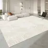 Tapete de Sala de Estar Simples de Alto Nível Estilo Wabi-Sabi, Tapete para Mesa de Centro de Closet, Manta de Sofá, Sala de Estudo Simples, Tapete de Luxo Leve e Resistente a Manchas