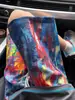 Pantalones Cortos Rectos Estampado Completo Estilo Retro Urbano para Hombre Verano Marca de Moda Americana Sueltos de Pierna Ancha Casual Versátiles de Cinco Puntos