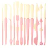 Juego de 12 Piezas de Herramientas de Modelado y Tallado para Arcilla Blanda de Doble Punta Herramientas Manuales DIY para Arcilla Cuchillo de Escultura para Arcilla