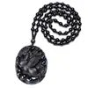 Pegaso de Obsidiana Spray Fino Mate Más Vendido Amazon AliExpress Colgante Collar Mascota Caballo hacia el Éxito