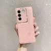 Adecuado para Funda de Teléfono Móvil con Patrón de Cuero Camelia para Vivo X300Pro S50 Anillo Metálico Lente Anti-Caída S30 Funda Protectora Dura
